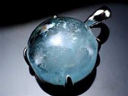 アクアマリン ペンダント SILVER925 水宝玉 藍玉