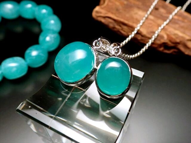 N169 / カスタムボールペン 天然石 アマゾナイト