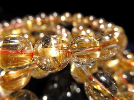 1粒売り】◇美しく輝く黄金針◇繊細針＆タイチン針◇水晶と金針の極上