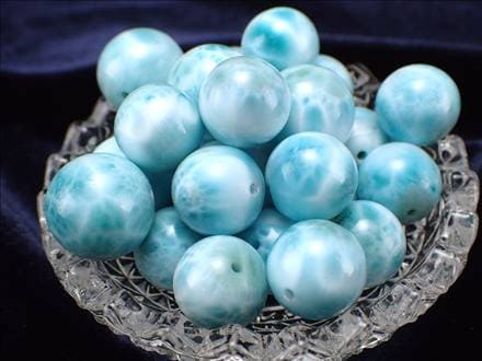 1珠売り】◇ブルーとホワイトの美コントラスト◇カリブ海の宝石◇AAAA  