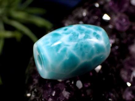 ◇超希少!!珍しいミニ天珠形◇極上品質◇海のような美しい水面模様