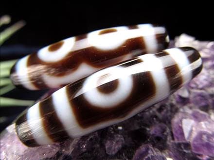 ◇A至純天珠◇三眼天珠(さんがんてんじゅ)◇サイズ：約37mm◇