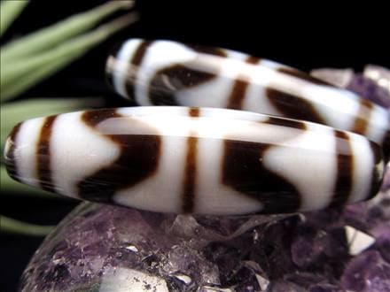 ◇A至純天珠◇四線虎牙天珠(しせんこがてんじゅ)◇サイズ：約37mm◇