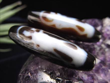弁財天天珠 約37-40mm 至純天珠｜天珠・チベット天珠・天然瑪瑙