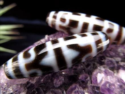 ◇A至純天珠◇虎牙蓮花天珠(こがれんかてんじゅ)◇◇サイズ：約37mm◇