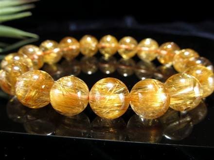 ゴールド　タイチン　ルチルクォーツ パワーストーン 金運 アップ 爆針 激安 2 ◇金運を呼び込む！黄金の輝き◇繊細針＆タイチン針◇水晶と金針