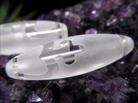 ◇待望の再入荷！◇水晶【クリスタル】天珠◇金運招来・富貴蓄財・子孫