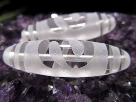 ◇待望の再入荷！◇水晶【クリスタル】天珠◇金運招来・財運