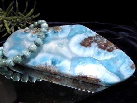 美しいぷるぷる波模様 高品質ラリマー原石♡