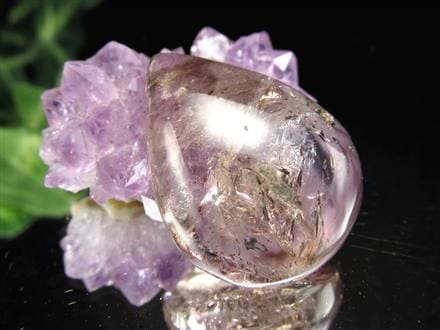 美品✨レピドクロサイト入り アメシスト ポイント ブランドバーグ産レピドクロサイト入りアメシスト｜ファイン