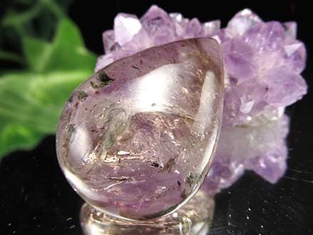 美品✨レピドクロサイト入り アメシスト ポイント レピドクロサイト イン クォーツ ポイント ナミビア産 7g