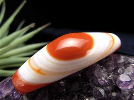 ☆激レア！☆自然の織り成す天眼模様☆赤メノウ天珠☆1点物☆チベット