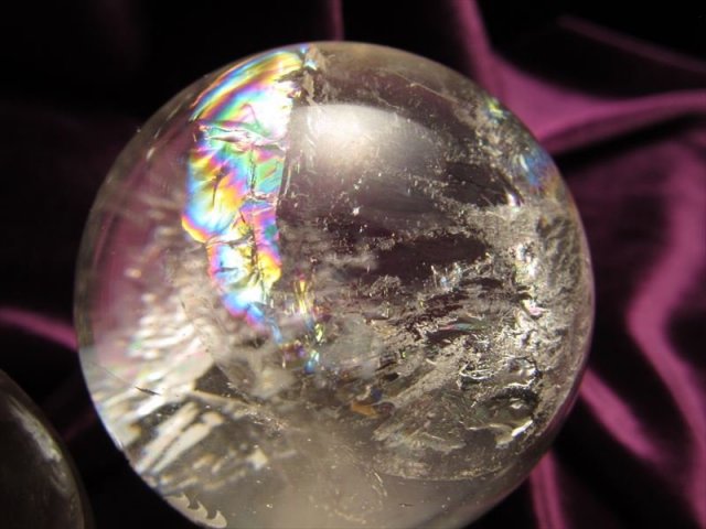 水晶 四神 丸玉4点 台座付き パワーストーン