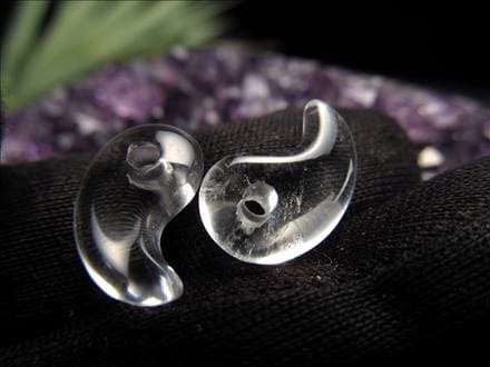 ☆天然水晶勾玉(まがたま)天然石☆ 