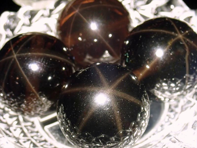 【強力魔除・浄化・六芒星】希少！チベット産！スターモリオンスフィア⭐️R 168 1粒売り】☆希少！六条のスター効果！☆神秘的な星の輝き☆最強の魔