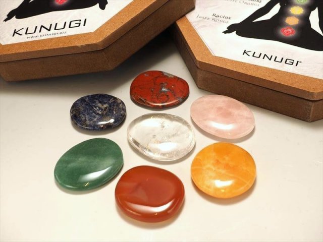 ★特選セット★豪華専用BOX付き☆【チャクラ対応７ストーンタンブルセット】❤️ ☆特選セット☆豪華専用BOX付き☆【チャクラ対応7ストーンタンブル