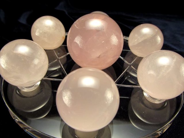 ☆お得な七星陣セット☆Lサイズ☆ローズクォーツ・紅水晶