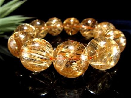 至高の逸品】☆超透明な巨珠！☆絶大な存在感！☆黄金の輝き＆ルチル 