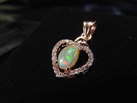 ☆極上遊色!!☆幸運を呼び込む石☆豪華ジルコニア装飾☆10月の誕生石  