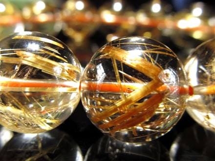 極上タイチンルチル11mmブレスレット　透明度、金針最強 楽天市場】最高級 金針ルチルクォーツ 11A ブレスレット 11.8mm 18cm