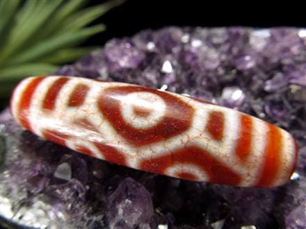 ◇限定入荷！紅天珠◇チベット発祥の厄除け・開運お守り◇存在感