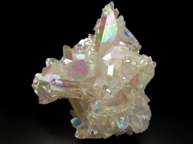 超綺麗アーカンソー産レインボーオーラクラスターB85U6/260U07D ☆本場