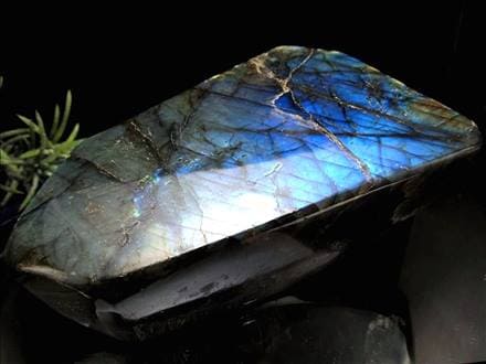 ラブラドライト（極彩色強シラー）原石 天然石 パワーストーン ☆強烈