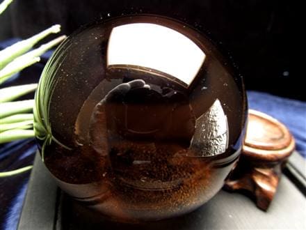 スモーキークォーツ　水晶　丸玉大玉　アイリスクォーツ　スフィア　【超美品】 限定数のみ】アイリス(虹入り） スモーキークォーツ スフィア丸