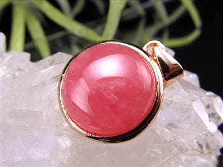 インカローズペンダントトップ s925ネックレス 天然石 光沢感　宝石質 インカローズ ペンダントトップ(天然石 天然石ネックレス