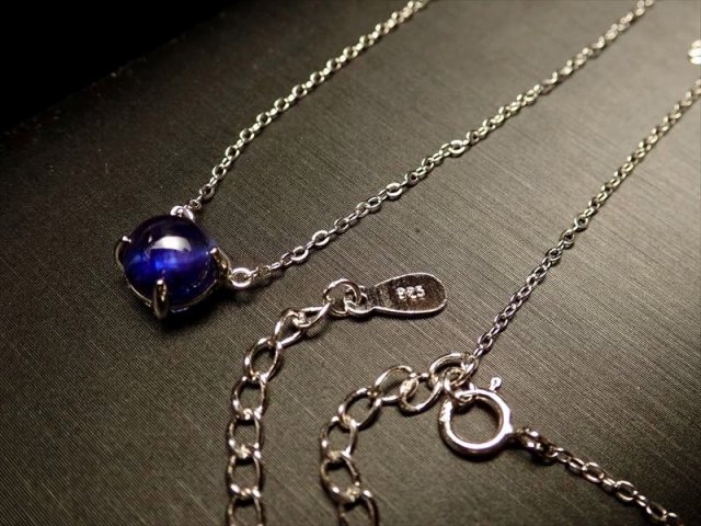 ☆超透明極上濃色ブルー！☆勝利を呼ぶ石☆サファイアネックレス  