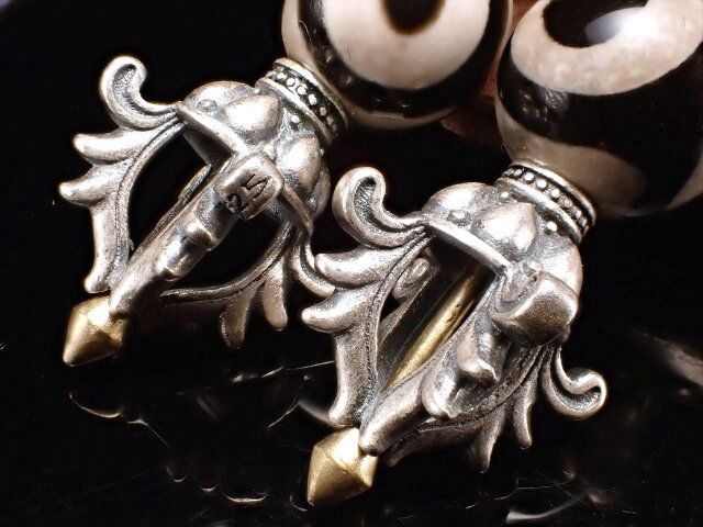 ◇天珠ヴァジュラ◇天珠×密教法具◇開運＆魔除けの良好な組み合わせ