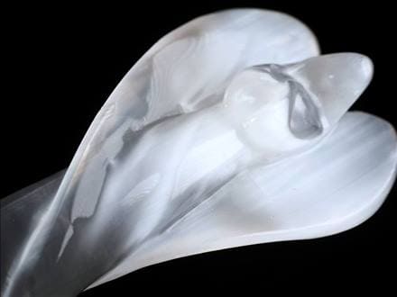 ◇聖母マリアのガラス◇インテリアや贈り物に◇天然ジプサム◇サティン