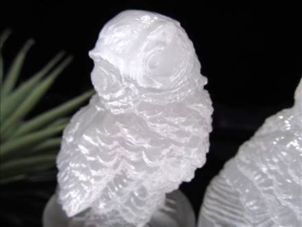 ガラス製白い鳥の彫刻 ガラス製白い鳥の彫刻 高品質のカスタム彫刻樹脂工芸品白い白鳥