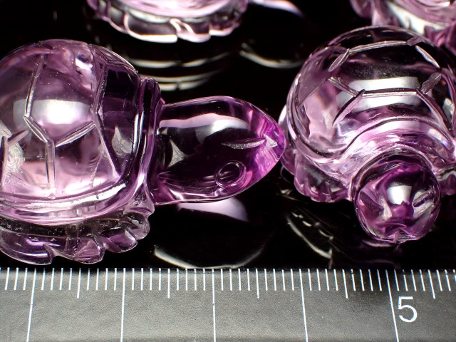 アメジスト ピンクアメジスト フラワーアゲート 亀 タートル 虹 天然石