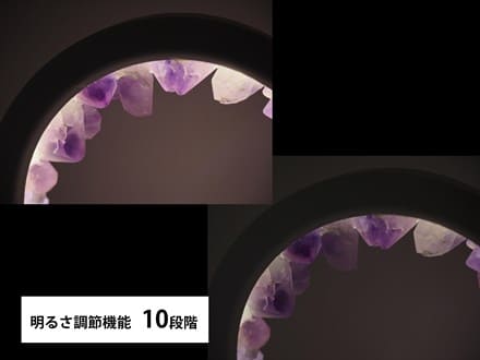 オーバルタイプ ホワイトフレーム】アメジスト クリスタルヒーリング