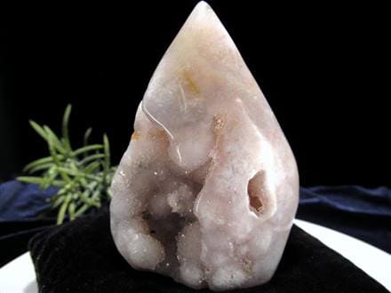 ★★★大特価【 高品質 ピンクアメジスト フラワーアゲートドゥルージー フラワーアゲート & ピンクアメジスト・ドゥルージー ハート1 | ANGELLA6