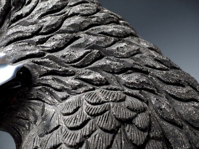 ◇極み彫刻！◇極上彫刻置物◇1点物◇インテリアに◇ブラック