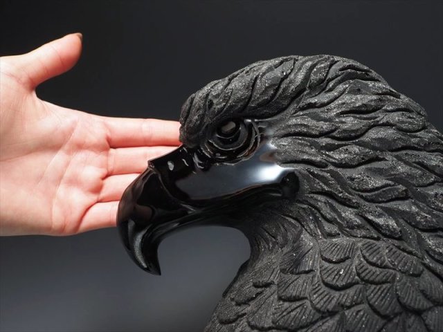 黒い石彫刻　人形 置物 2体セット 黒い石彫刻 人形 置物 2体セット 置物