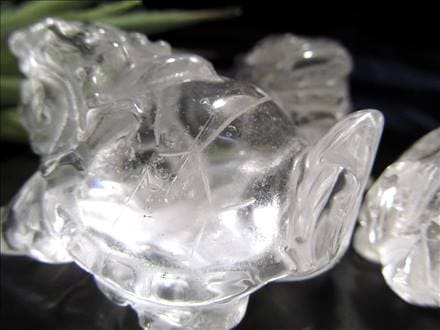 ◇財運を高める瑞獣◇天然水晶使用◇繁栄と安泰の象徴◇純粋と浄化を