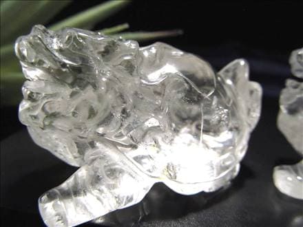 ◇財運を高める瑞獣◇天然水晶使用◇繁栄と安泰の象徴◇純粋と浄化を
