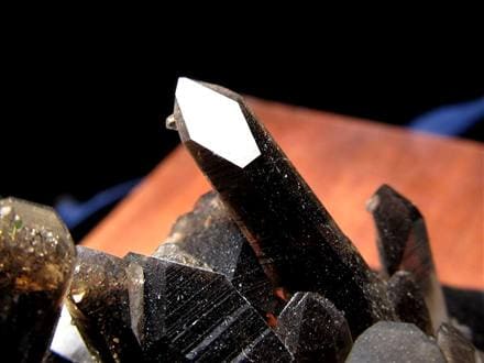 【 天然石 美しい アメリカ アーカンソー州産 黒水晶 クラスター モリオン 】 ◇漆黒の極上結晶◇世界有数のパワースポット「アーカンソー州産