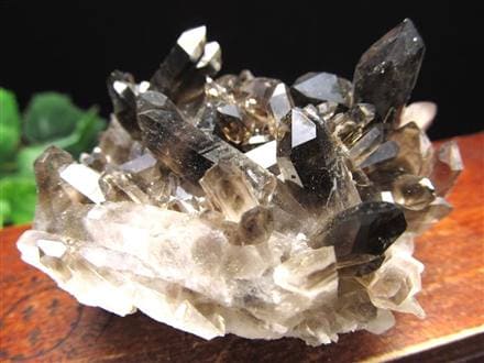 【極上品】アーカンソー産　黒水晶 アーカンソー産 黒水晶（スモーキークォーツ）クラスター原石