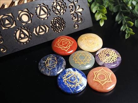 ◇7種のヤントラ刻印＆7色チャクラタンブル◇大人気スピリチュアル