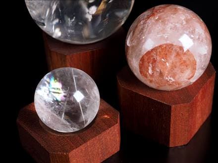 無垢水晶 40mm 30mm 流木台座1体 すか 