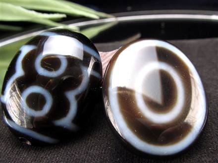 ◇A至純天珠◇天珠(てんじゅ)◇【楕円板型】◇