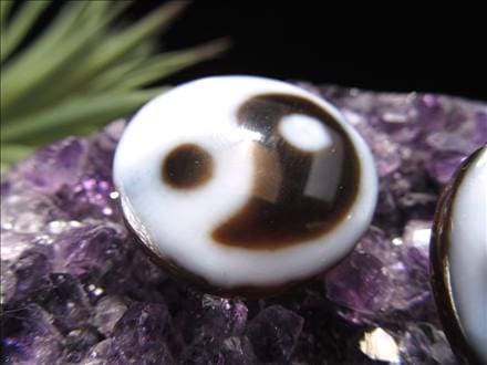 ◇A至純天珠◇不運消滅・厄災除去・家庭円満・仕事成功◇陰陽太極天珠