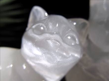 ◇聖母マリアのガラス◇インテリアや贈り物に◇天然ジプサム◇サティン