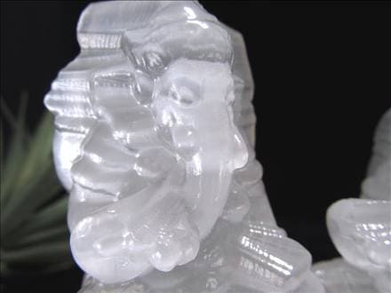 ◇聖母マリアのガラス◇インテリアや贈り物に◇天然ジプサム◇サティン