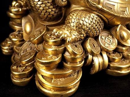 ☆豪華×縁起物☆高級感溢れるゴールド仕上げ☆金運・財運を高める風水
