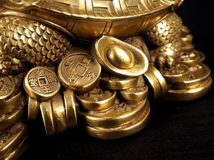 ☆豪華×縁起物☆高級感溢れるゴールド仕上げ☆金運・財運を高める風水